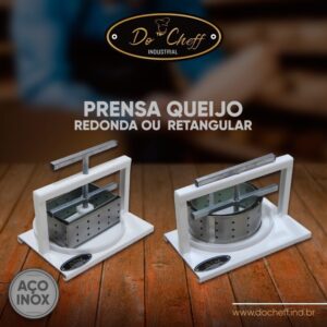 UT12 FORMA PARA QUEIJO REDONDA E UT13 RETANGULAR