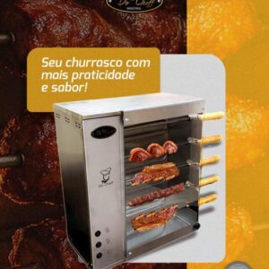CH 05 CHURRASQUEIRA ELETRICA ROTATIVA 5 ESPETOS